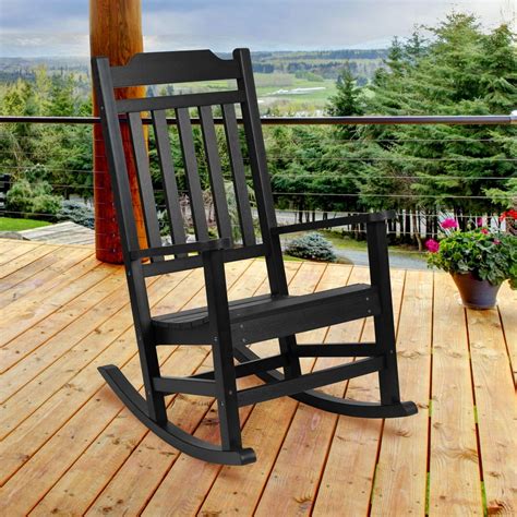  Thames Black Wood Outdoor Rocking Chair (Set Of 2) Add to Cart. Compare. Exclusive $ 221. 17 /box $ 292.99. Save $ 71.82 (25 %) Limit 5 per order (300) VEIKOUS. 